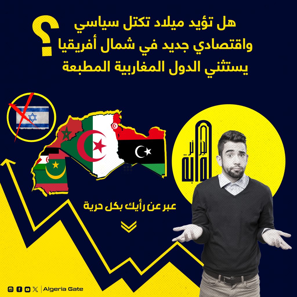 هل تؤيد ميلاد تكتل جديد في شمال أفريقيا يستثني الدول المغاربية المطبعة ؟