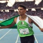 الجزائري ياسر محمد تريكي يحتل المركز الثاني في مسابقة القفز الثلاثي
