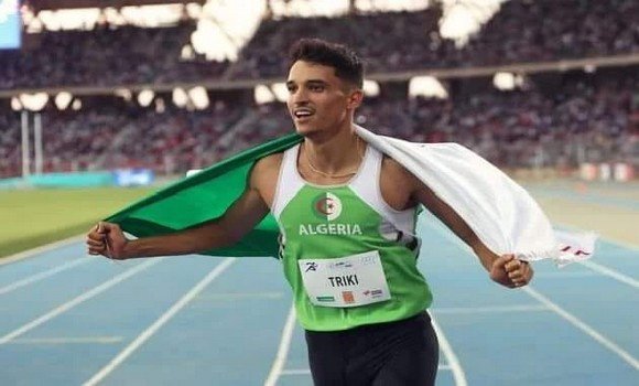 الجزائري ياسر محمد تريكي يحتل المركز الثاني في مسابقة القفز الثلاثي