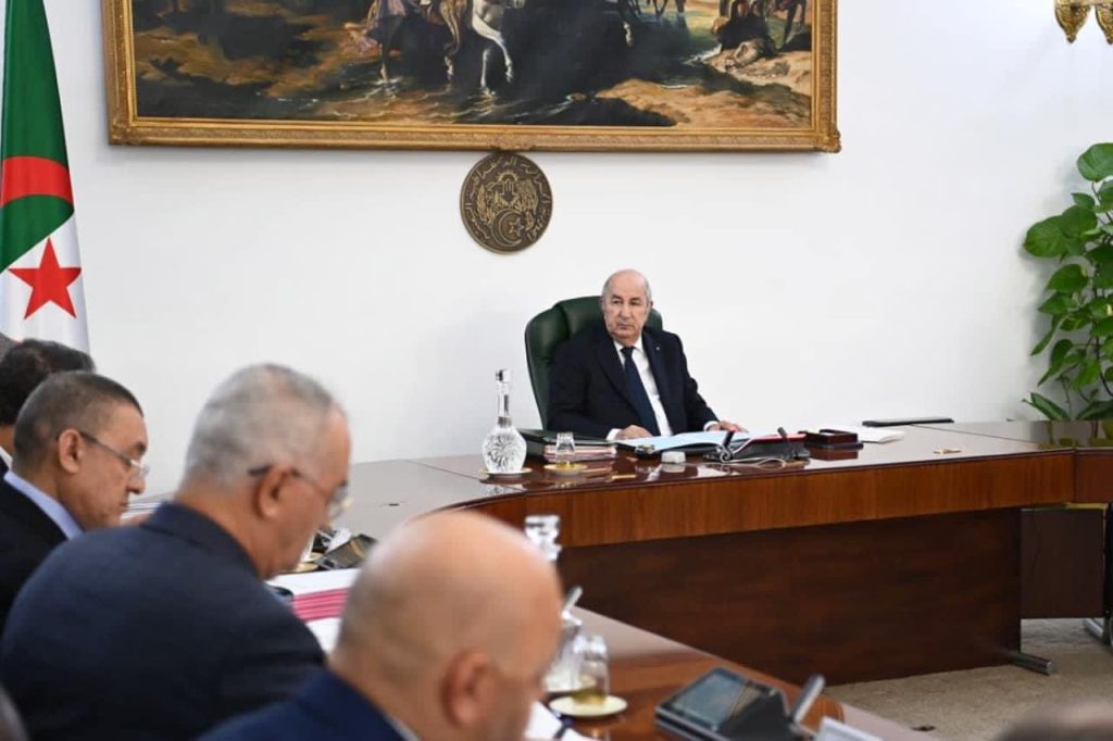 قرارات اجتماع مجلس الوزراء  برئاسة الرئيس عبد المجيد تبون