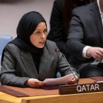 مندوبة قطر :ستستمر دولنا في جهودها في العمل مع الشركاء لضمان الوصول إلى وقف إنساني لإطلاق نار في قطاع ⁧‫ غزة‬⁩”.