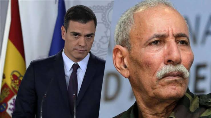 ‏  زعيم البوليساريو..تغيير ⁧‫سانشيز‬⁩ لموقفه تجاه قضية الصحراء الغربية ⁧‫‬⁩هو نتيجة لعملية ابتزاز مفضوحة من طرف المغرب‬