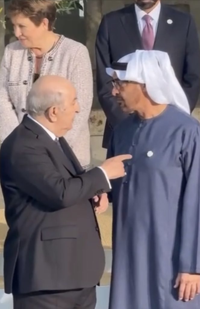 حديث غير ودي وعبارات قاسية..ماذا قال تبون لمحمد بن زايد ؟