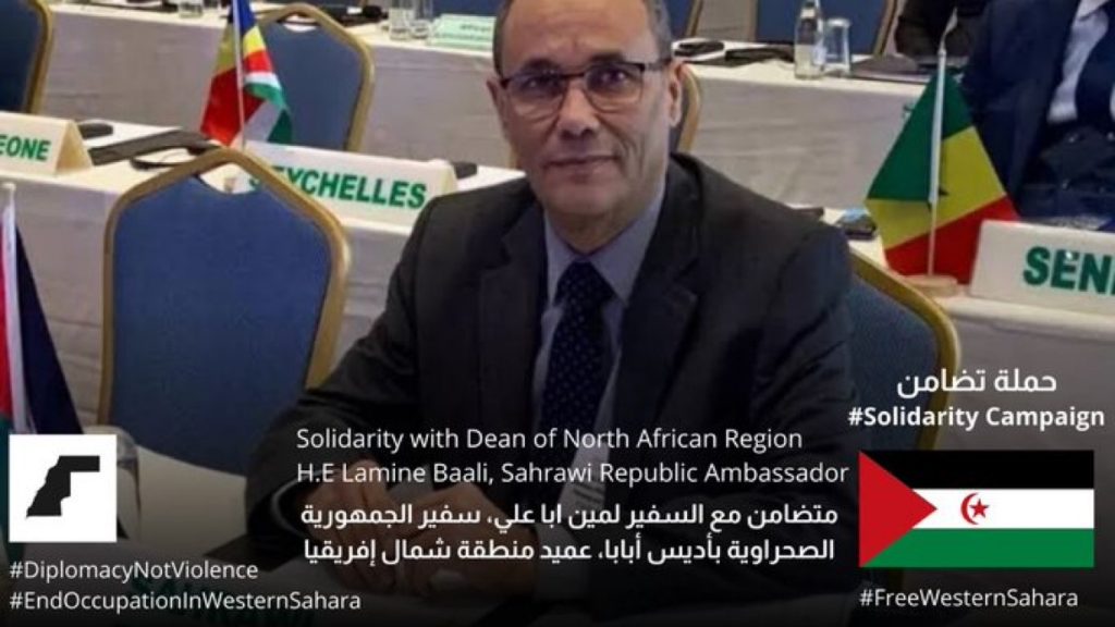 حملة تضامن واسعة مع السفير الصحراوي لدى الاتحاد الافريقي عقب تعرضه لاعتداء سافر من قبل “دبلوماسي مغربي”