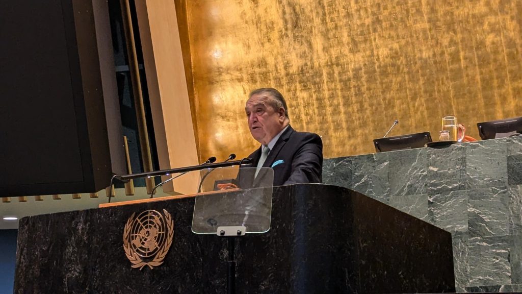 ‎الأمم المتحدة : السفير بن جامع يدعو الدول الأعضاء إلى تأييد مشروع القرار التاريخي الذي قدمته فلسطين