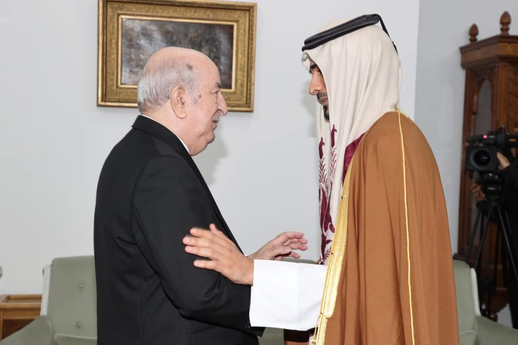الممثل الشخصي لأمير دولة قطر في ضيافة الرئيس الجزائري عبد المجيد تبون