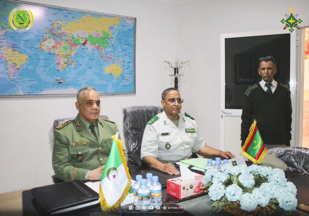المدير المركزي لأمن الجيش الجزائري العميد ⁧‫محرز جريبي‬⁩ في زيارة عمل إلى موريتانيا