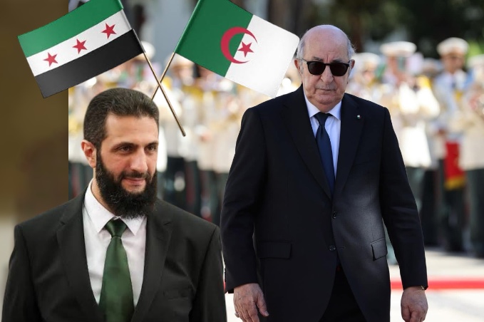 رسالة من الرئيس الجزائري عبد المجيد تبون لأحمد الشرع