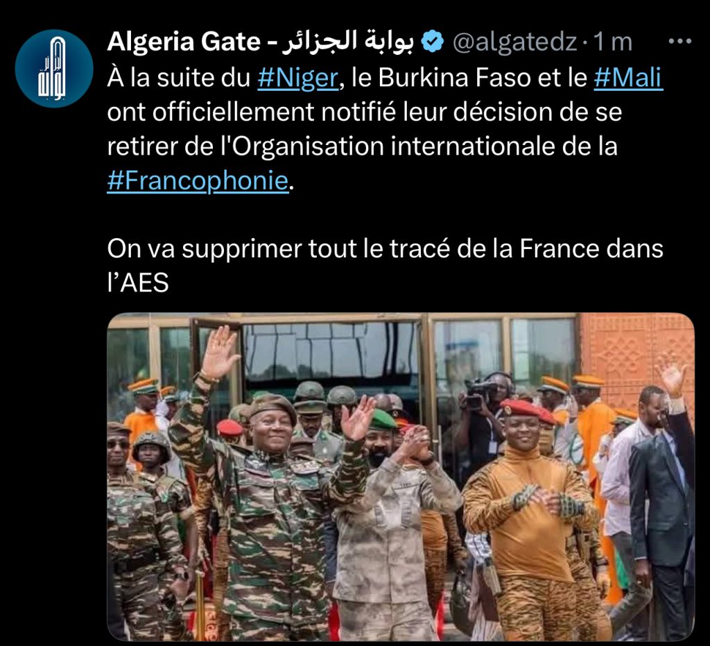 دول أفريقية تنسحب من  الفرنكفونية