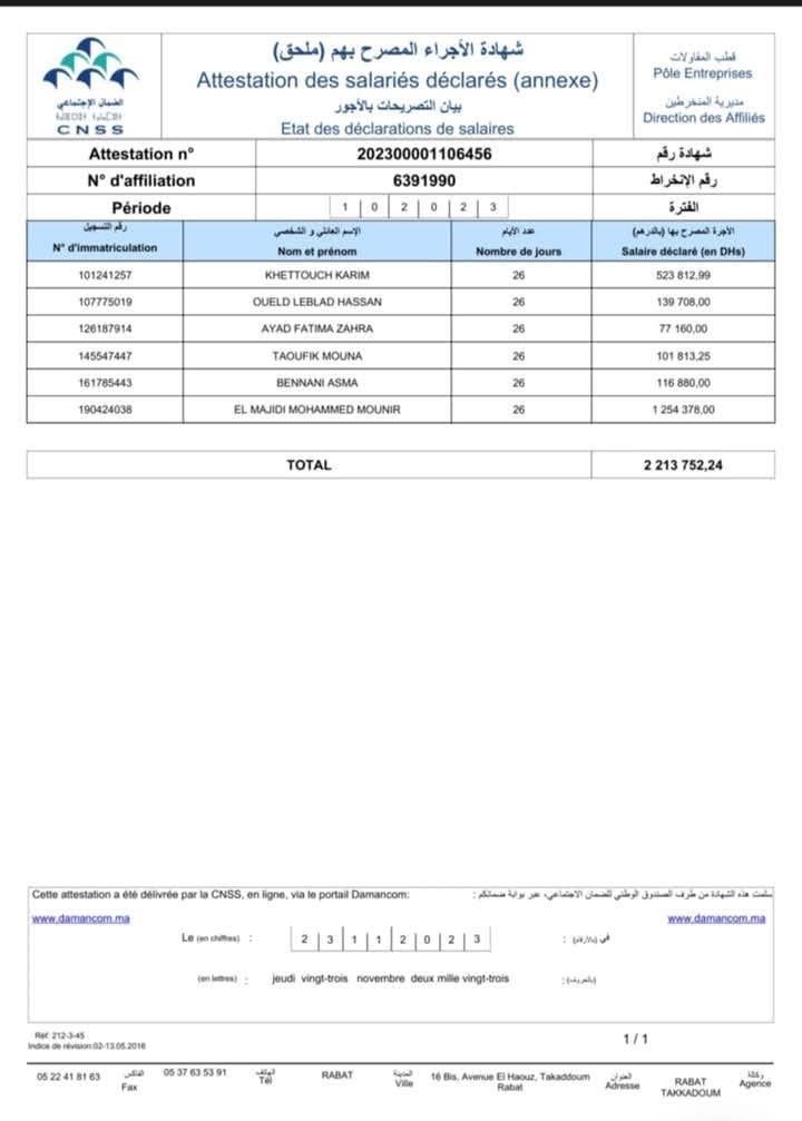 تسريب أجور كبار المسؤولين في المغرب