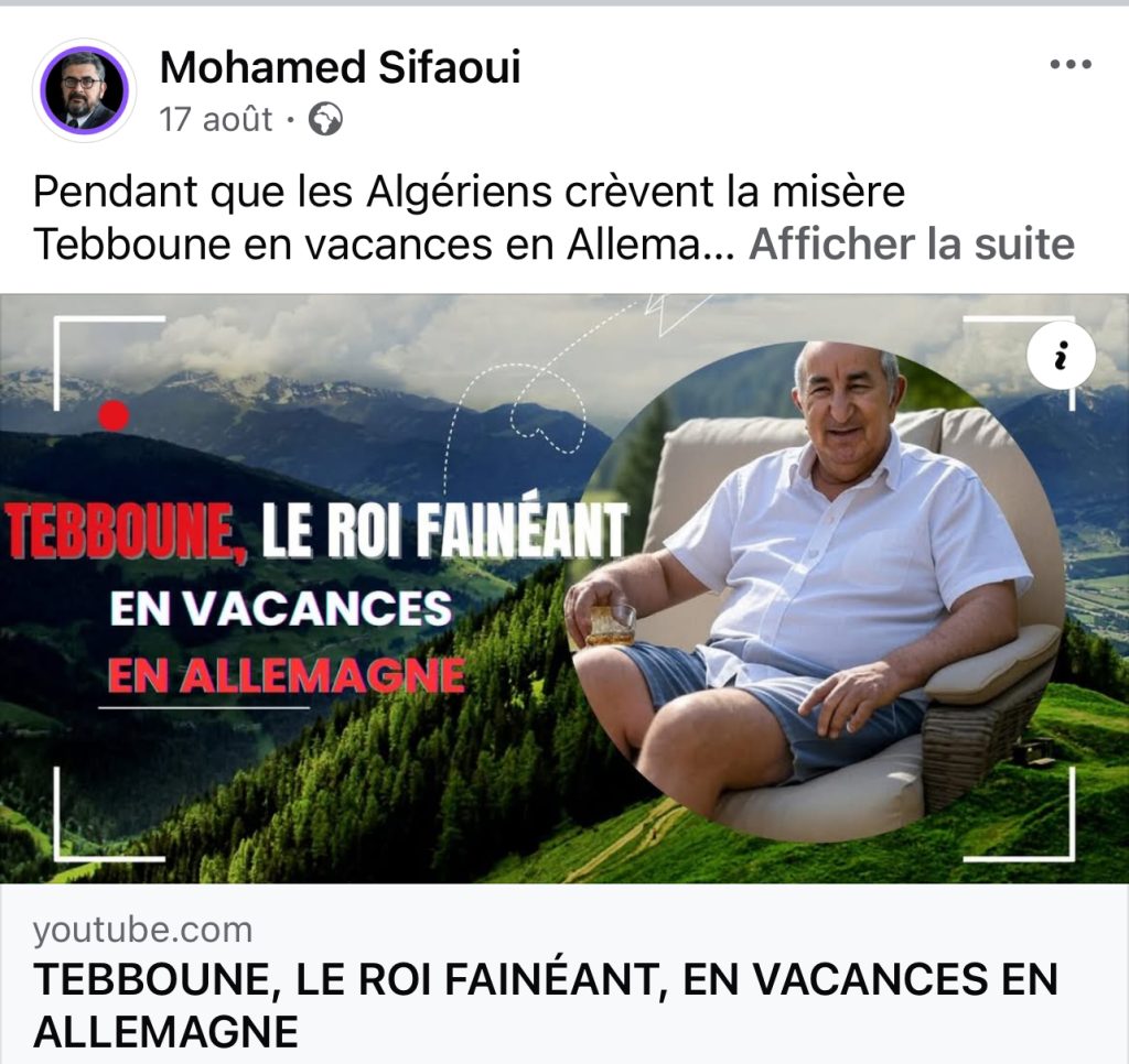 عودة تبون.. تنسف السرديات: أكاذيب مرتزقة الخارج وإعلام نظام المخزن تتحطم على أسوار قصر المرادية