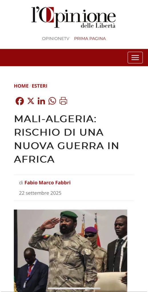 سيناريو حرب إقليمية في الساحل..الانقلابي غويتا يجر المنطقة نحو المجهول (صحيفة إيطالية )