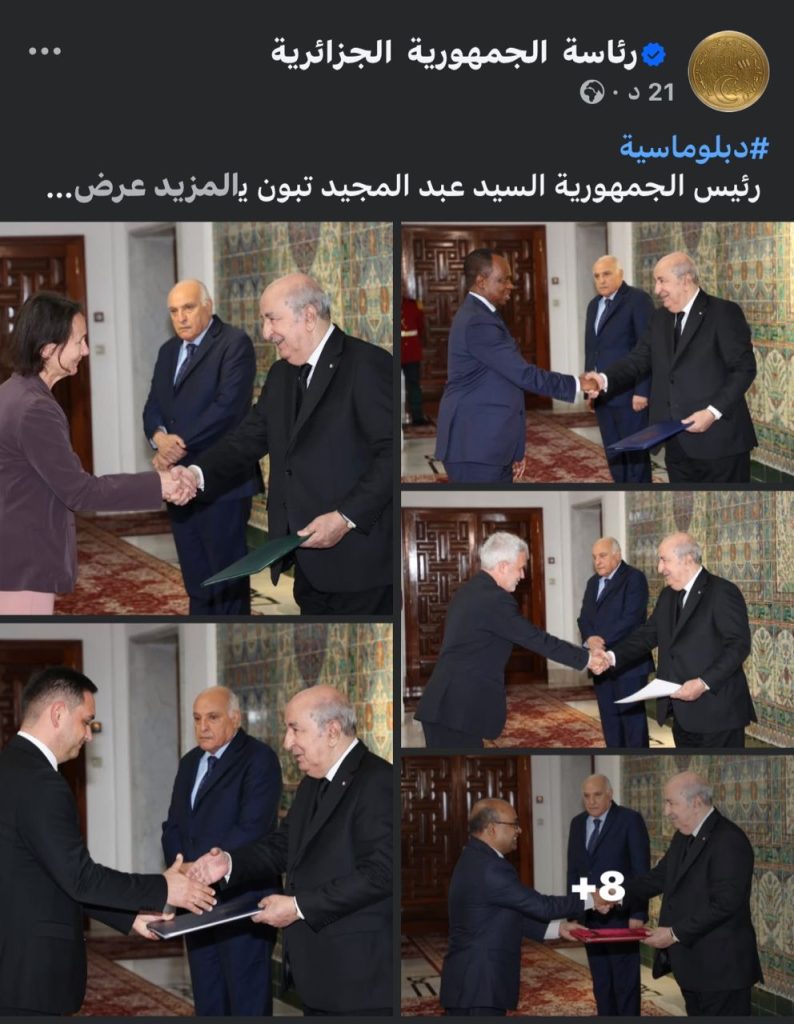 اعتماد 6 سفراء جدد بالجزائر