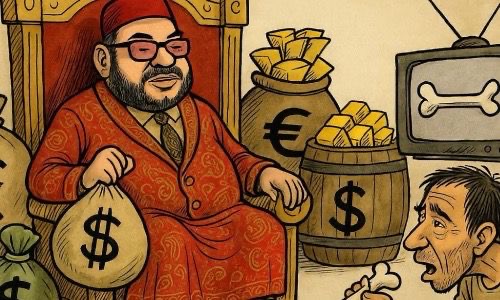 من ملك الفقراء إلى  المفترس..محمد السادس يوقع شهادة وفاته !