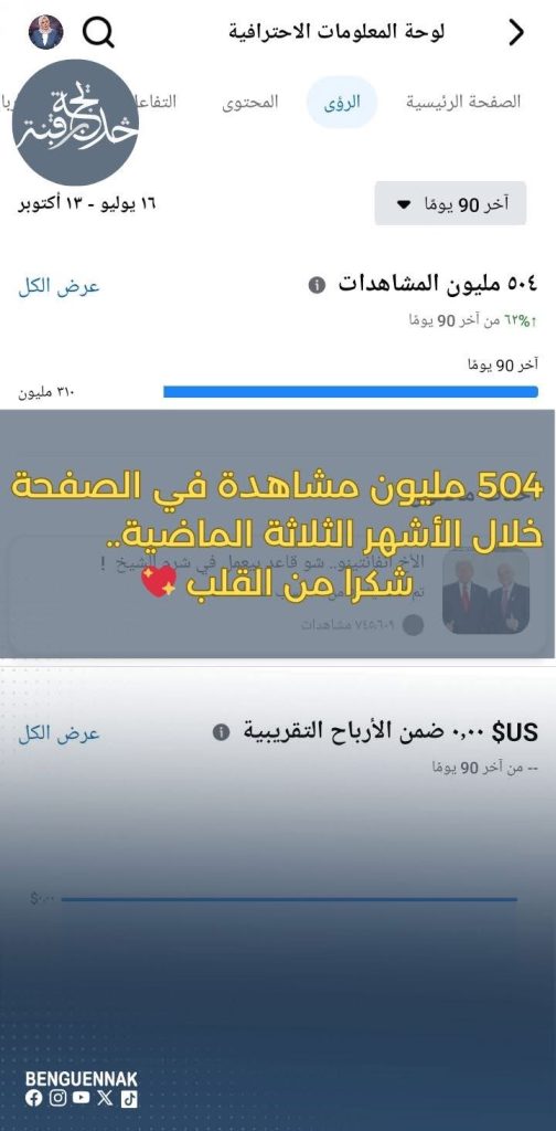 خديجة بن قنة تحقق نصف مليار مشاهدة على فايسبوك!