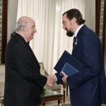 الرئيس الجزائري يستقبل رئيس منظمة أرباب الأعمال الروسية
