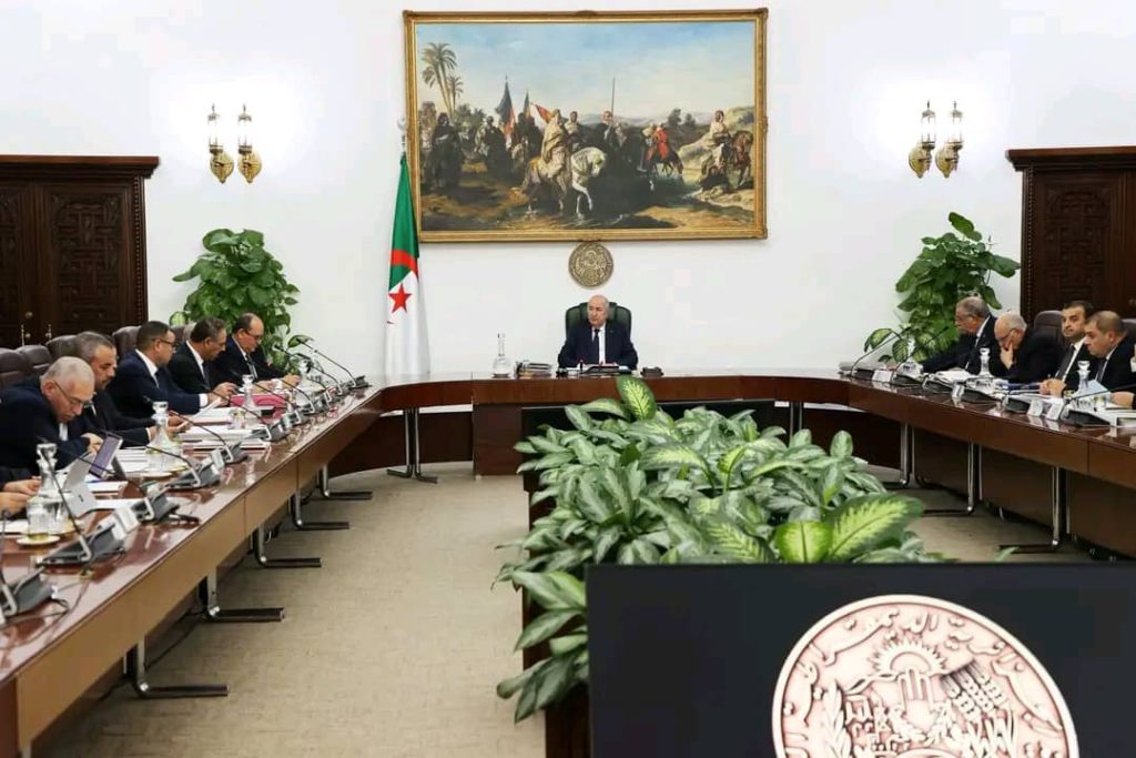 قصر المرادية :بيان اجتماع مجلس الوزراء