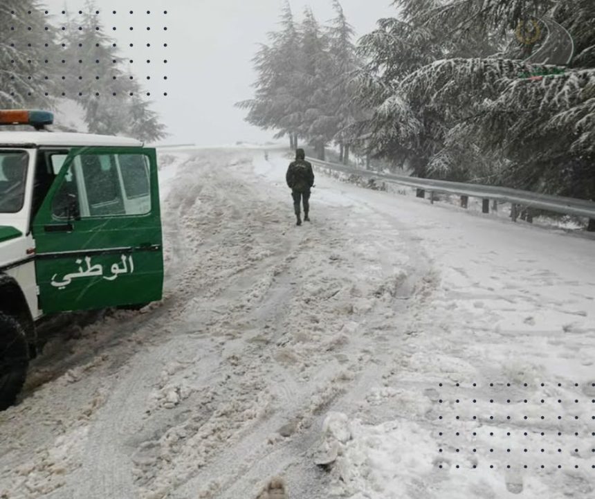هذه هي الطرق المغلقة بسبب الثلوج في الجزائر