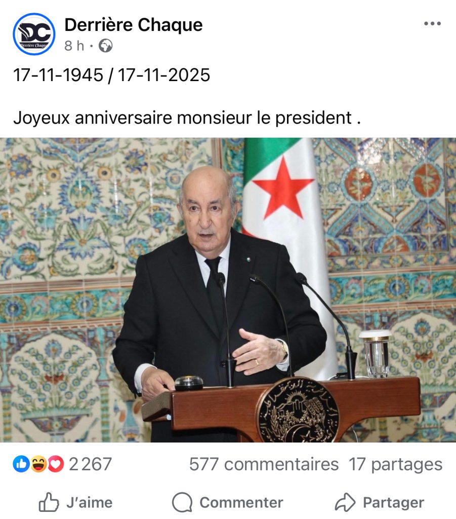 عيد ميلاد الرئيس تبون..الجزائريون يجددون العهد !