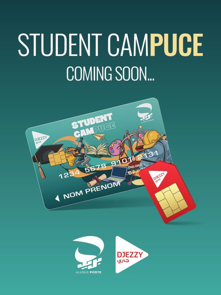 STUDENT CAMPUCE..    جازي وبريد الجزائر يطلقان بطاقة خاصة موجهة للناجحين الجدد في البكالوريا