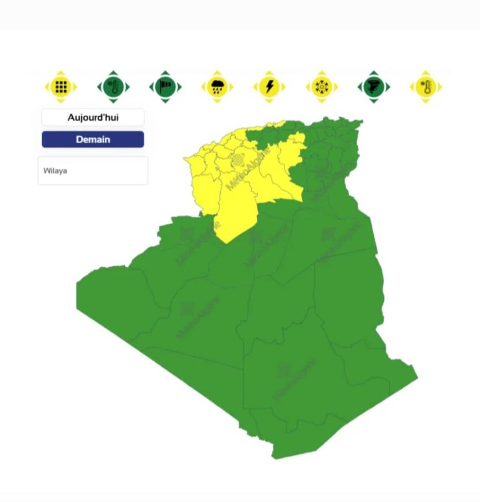 طقس الجزائر: ثلوج وأمطار رعدية على هذه الولايات