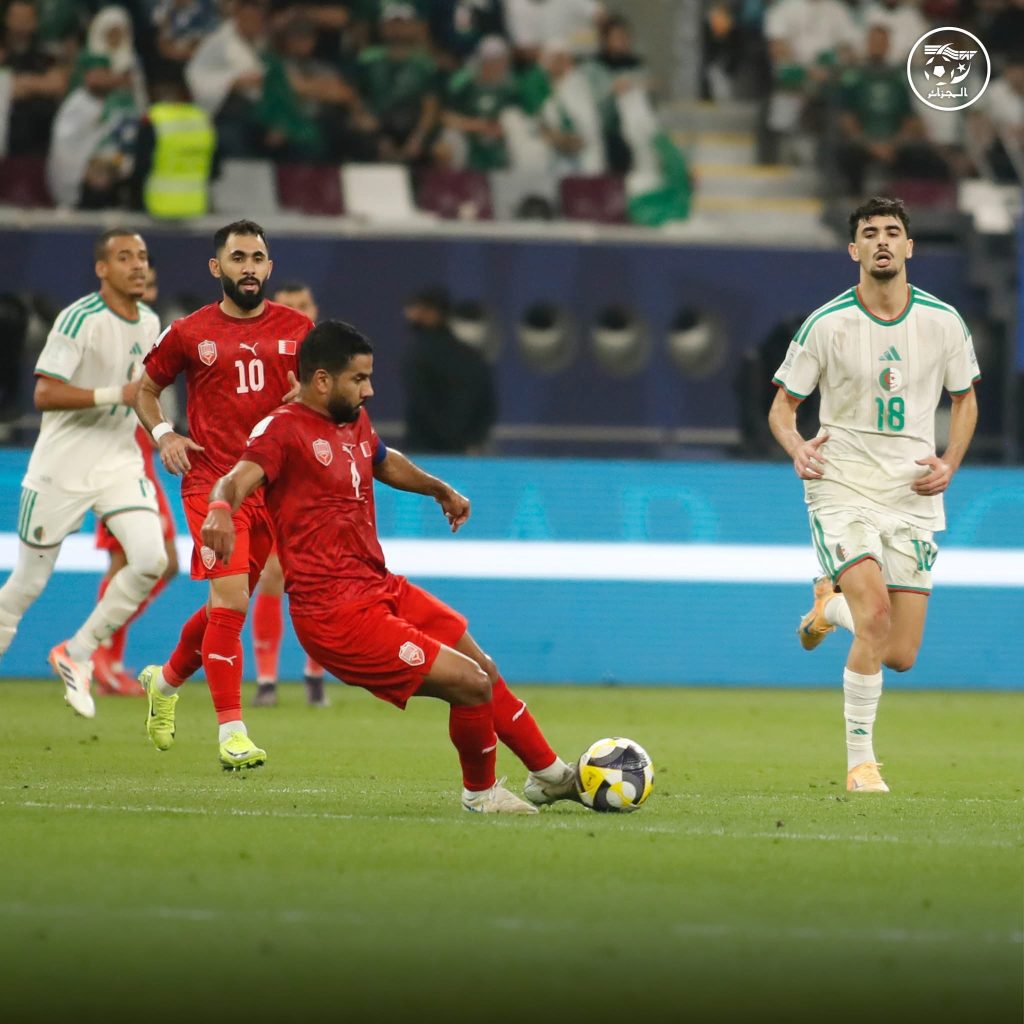 مهرجان أهداف جزائري في شباك البحرين  1/5 (كأس العرب )
