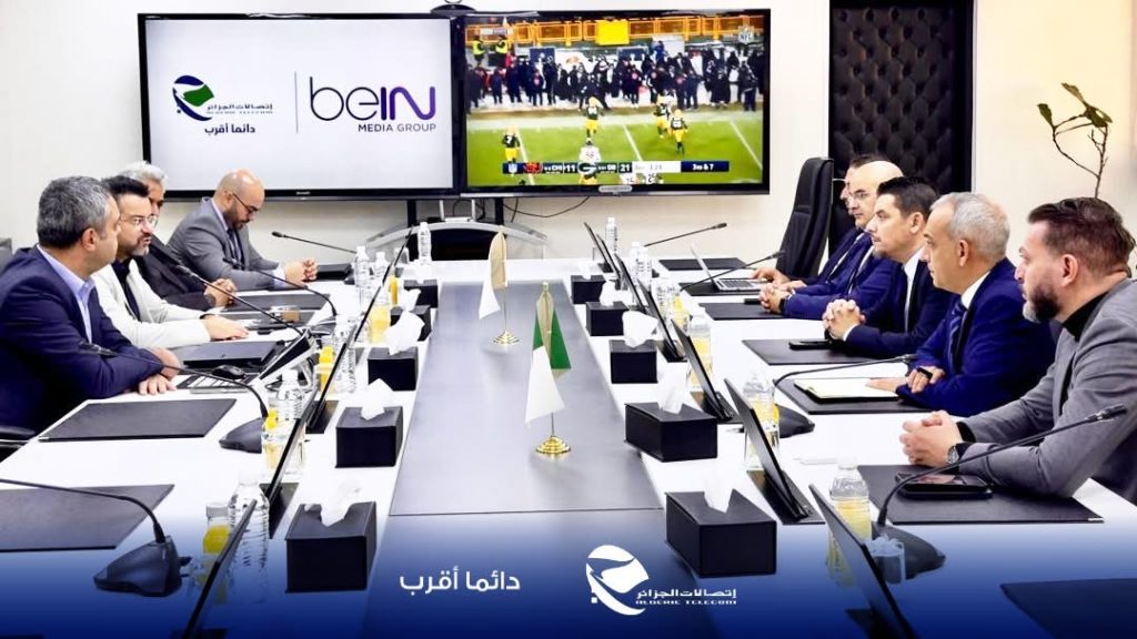 شراكة تاريخية بين اتصالات الجزائر وشبكة beiIN SPORTS