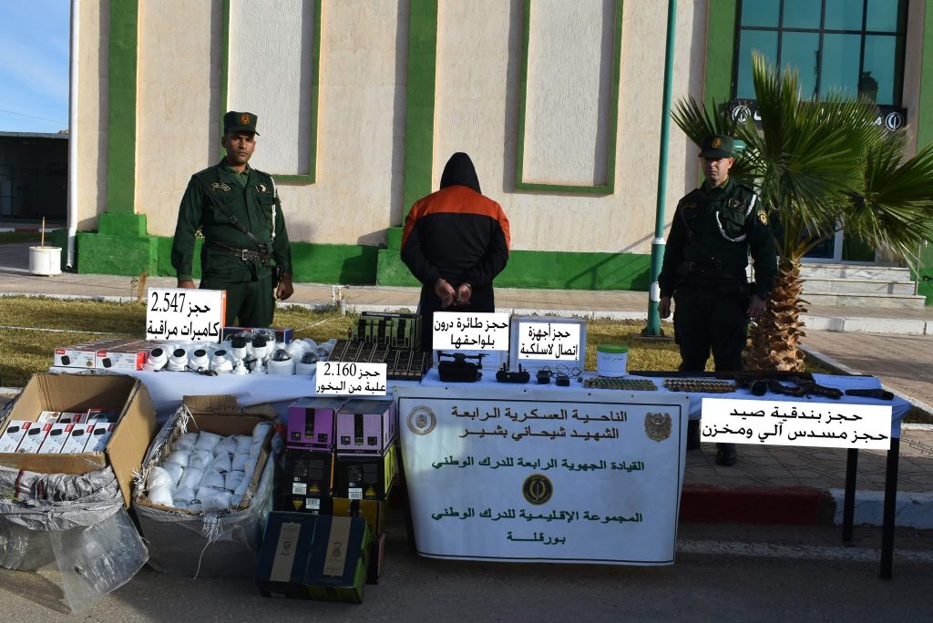 إحباط محاولة إغراق الجزائر بأزيد من 4 قناطير من الكيف المغربي