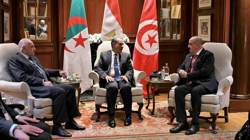 اجتماع تنسيقي لوزراء خارجية الجزائر، تونس ومصر حول الأزمة الليبية