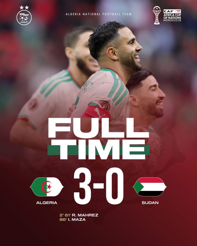 في قمة عربية بنكهة إفريقية.. المنتخب الجزائري يحقق فوزا ثمينا على نظيره السوداني