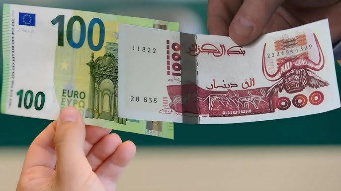أسعار اليورو والدولار مقابل الدينار الجزائري في السوق الموازية