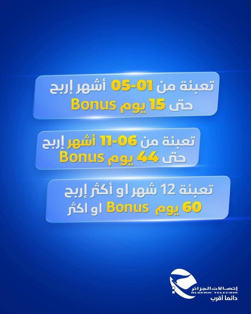 إتصالات الجزائر تمنحك أيام “أنترنت مجانية” عند دفع فواتيرك “أونلاين “