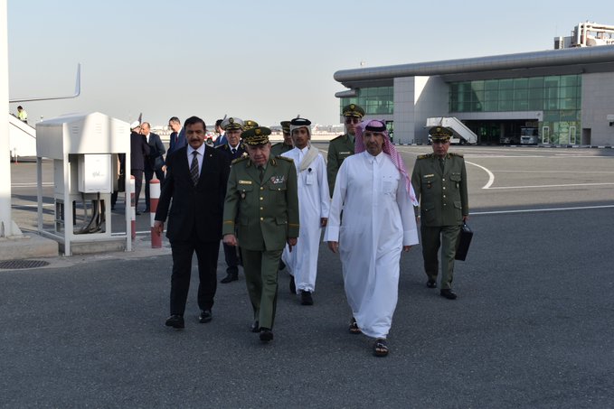 تطوير علاقات التعاون العسكري على رأس أجندة زيارة شنقريحة إلى قطر