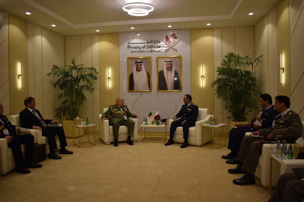 شنقريحة يحضر مراسم الافتتاح الرسمي لمعرض ومؤتمر الدوحة الدولي للدفاع البحري “ديمدكس-2026”