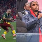 إيتو صامويل يحرج لقجع وموتسيبي على المباشر ..غضب  وعبارات قاسية في المقصورة الشرفية !(فيديو )