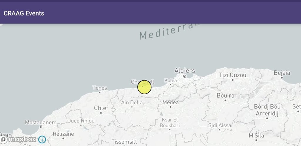 الأرض تهتز بولاية تيبازة الجزائرية
