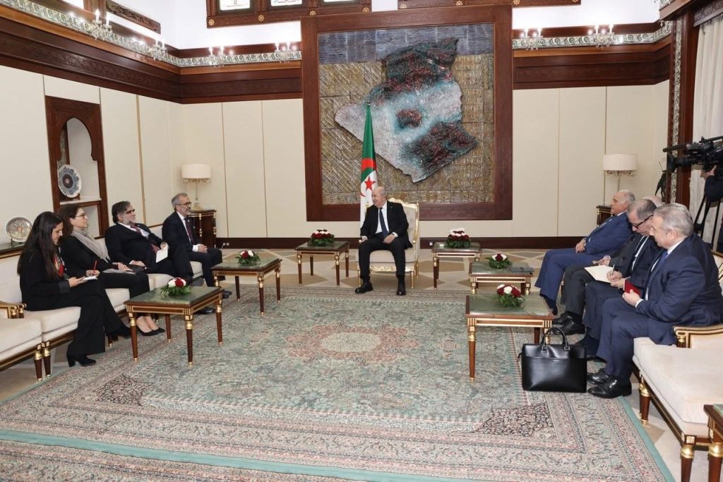 وزير الخارجية البرتغالي في ضيافة الرئيس تبون