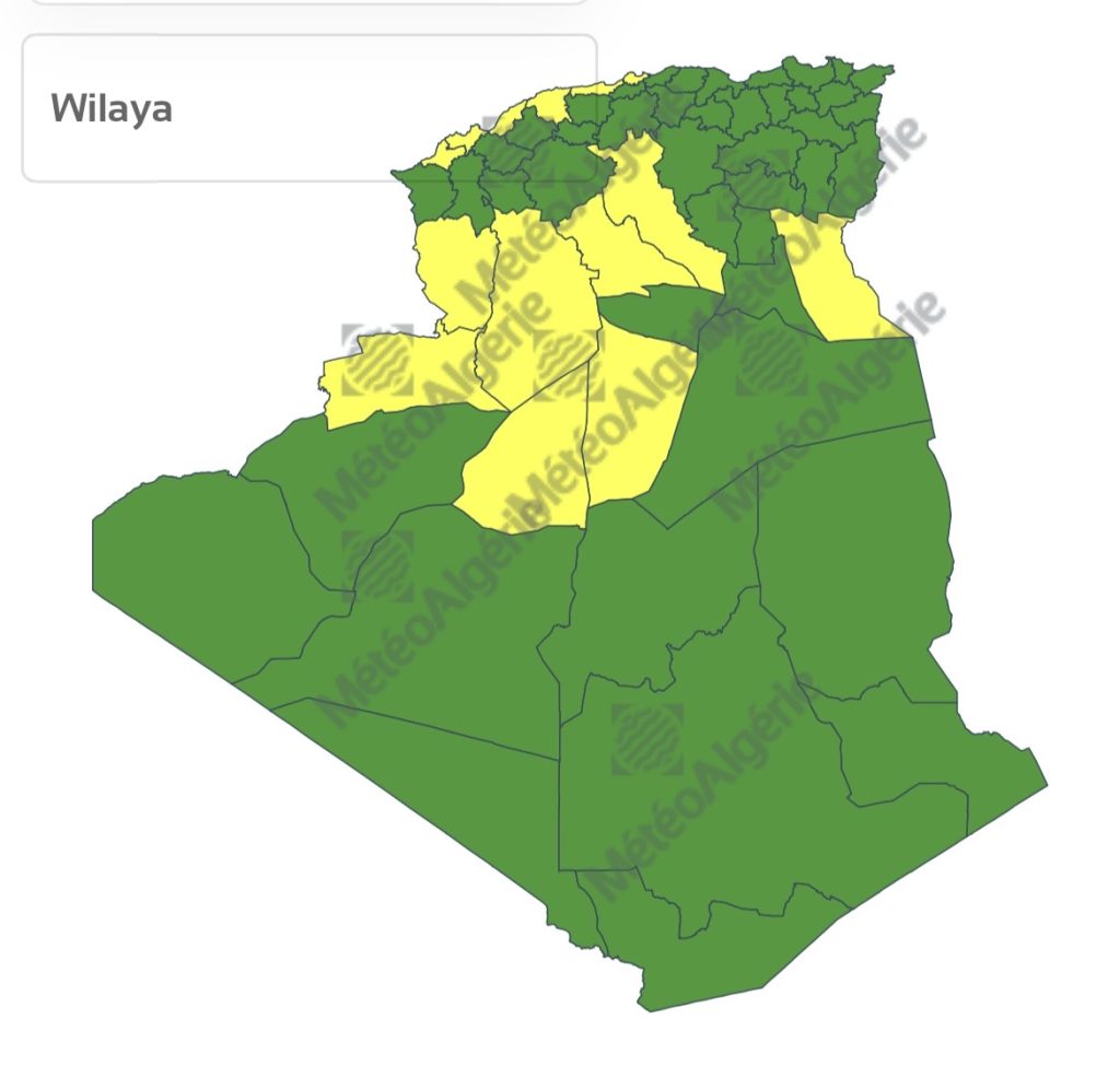 أمطار غزيرة ورياح قوية على عدة ولايات جزائرية