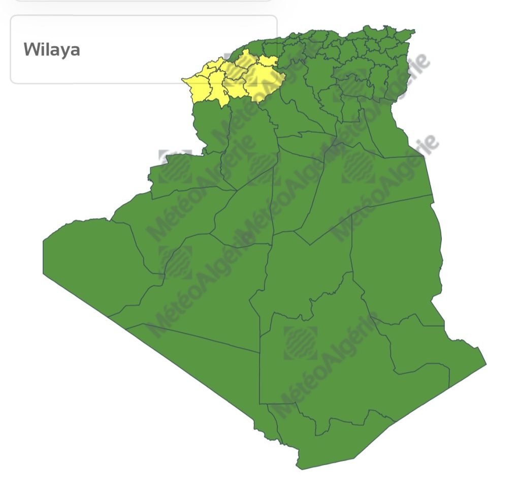 أمطار غزيرة ورياح قوية على عدة ولايات جزائرية