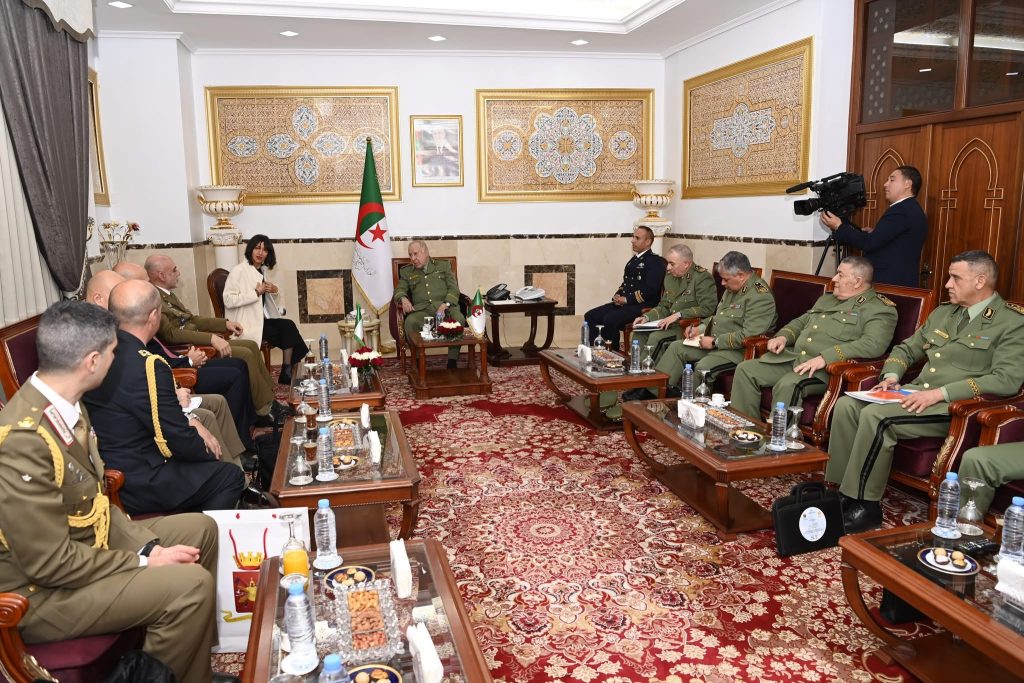 استعراض سبل تطوير التنسيق العسكري في المسائل ذات الاهتمام المشترك بين الجزائر وإيطاليا