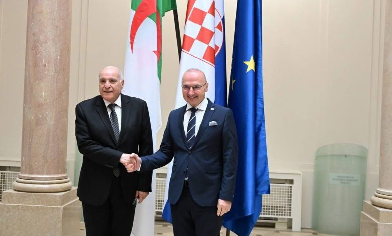 Attaf Discusses Prospects for Developing Bilateral Relations with His Croatian Counterpart