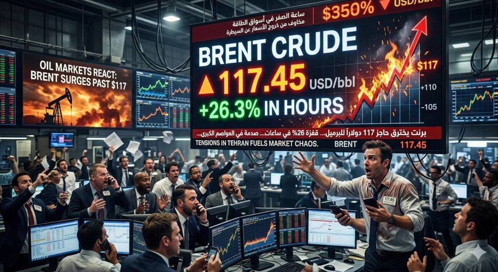 117 دولاراً للبرميل.. “برنت” يحرق الأسواق بقفزة 26% في ساعات!