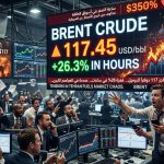 117 دولاراً للبرميل.. “برنت” يحرق الأسواق بقفزة 26% في ساعات!