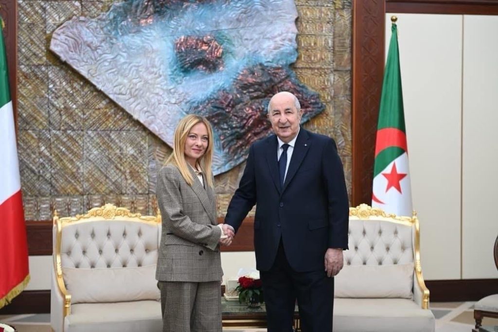 ميلوني من الجزائر: اتفقنا على التوجه نحو الاستكشاف البحري مما يعزز تدفق الغاز الجزائري إلى إيطاليا