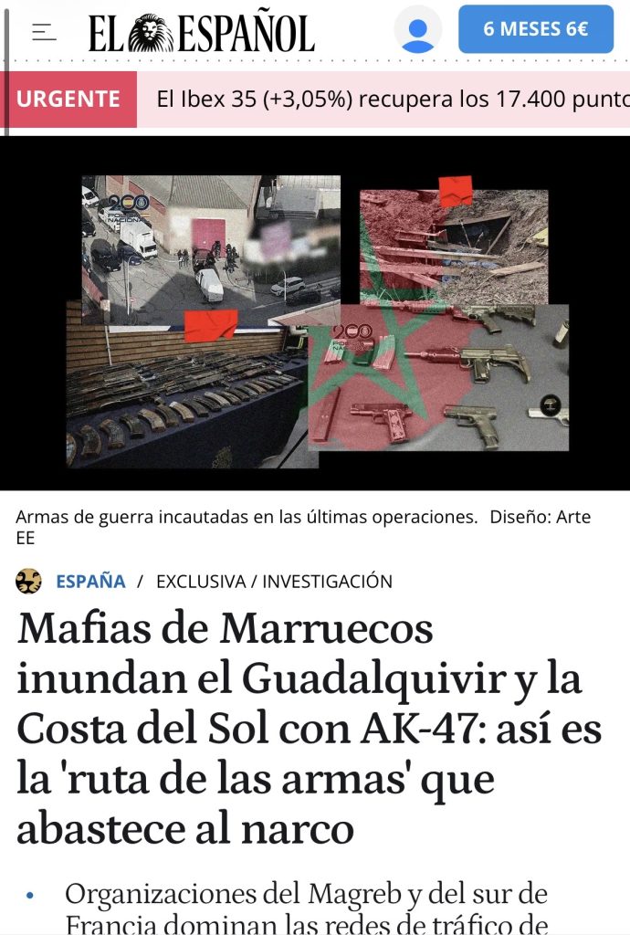 من الحشيش إلى الكلاشنكوف.. هكذا تعمل “المافيا المغربية” على تسليح عصابات المخدرات في إسبانيا