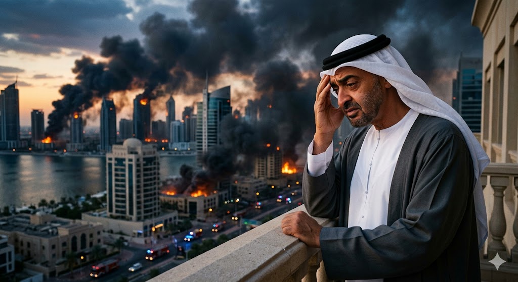 هجمات إيرانية تستهدف مناطق خليفة الاقتصادية في الإمارات