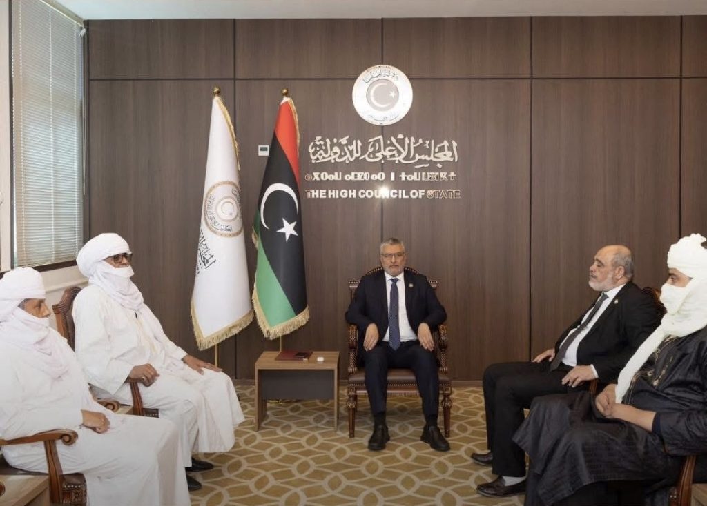 رئيس المجلس الأعلى للدولة الليبي يستقبل وفداً جزائرياً لدعم الاستقرار في ليبيا