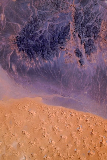 Algeria from Orbit : NASA Astronaut Jessica Meir HailsSaharan Landscapes as “a Cosmic Art Gallery”