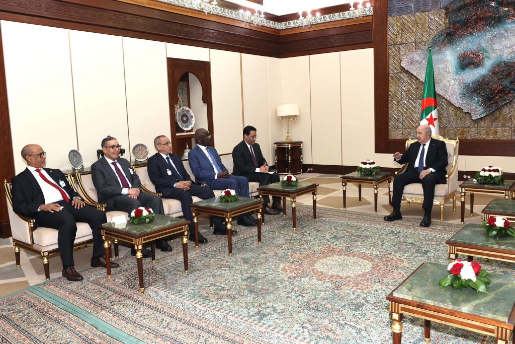 الوزير الأول الموريتاني في ضيافة الرئيس تبون