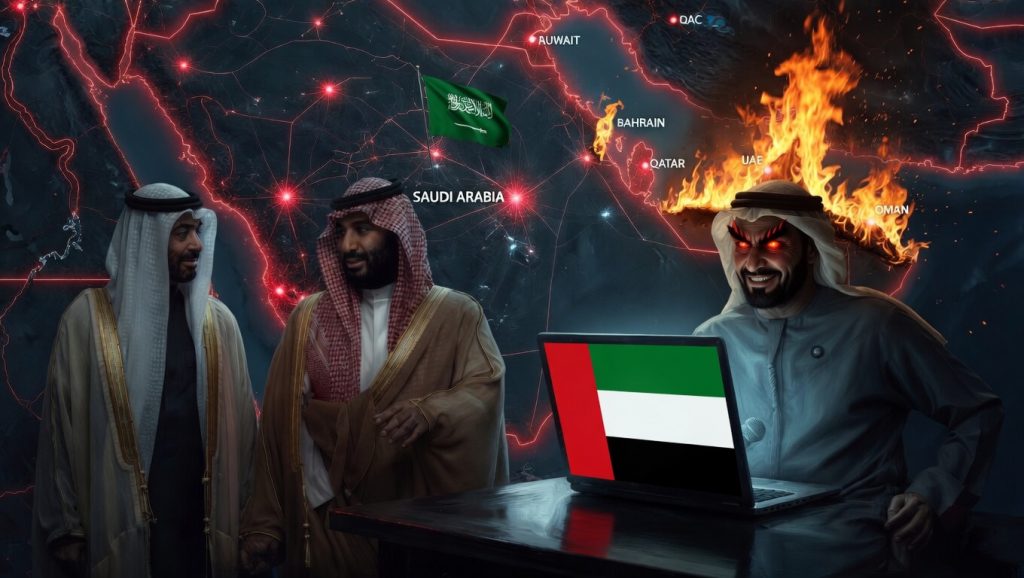 الإمارات تعلن حربا إعلامية عدائية  ضد السعودية ..عيال زايد يجندون مرتزقة لمهاجمة محمد بن سلمان !